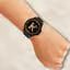 Atix Classic Analog Round Black Dial ALPHABET K Trendy Black Silicone Strap Wrist Watch for Men and Boys | Pack of 1 | ALPHA-K-3K-BLK-CDBLK